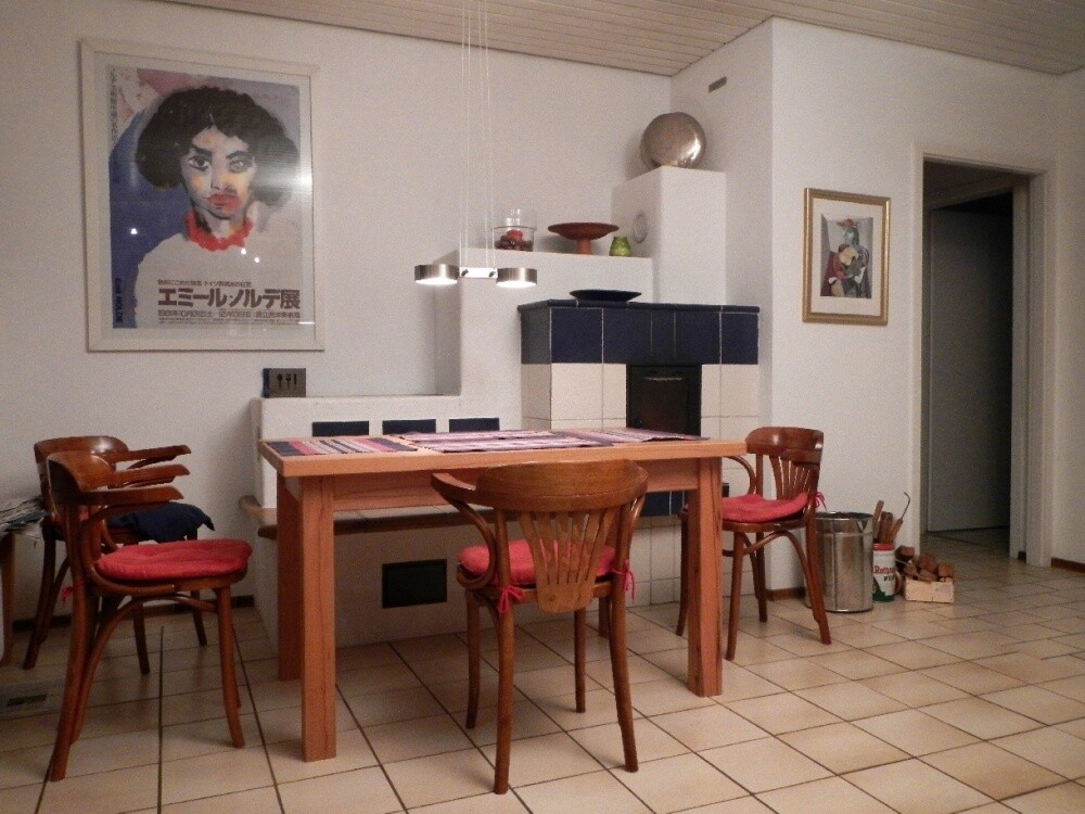 Esszimmer Kachelofen