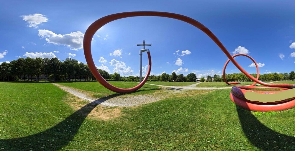  Eingang zum Eschholzpark gegenüber des Hauses