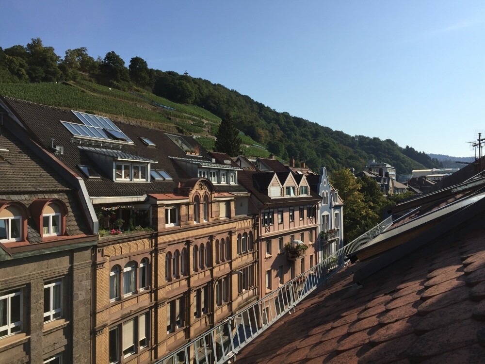 Blick aus der Wohnung zum Schloßberg