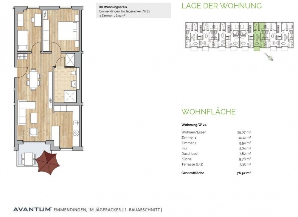 1. BA - ETW 24 - Lenz - Grundriss