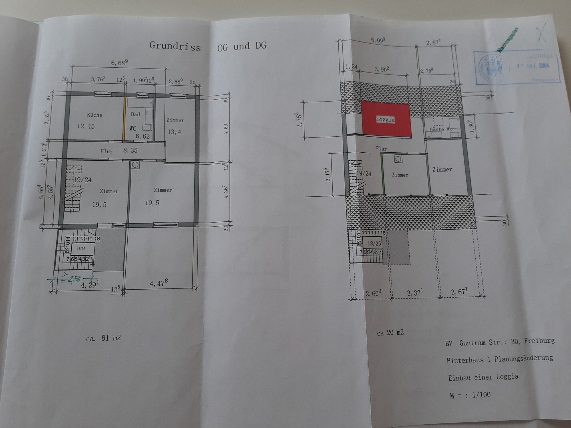 Grundriss OG und DG