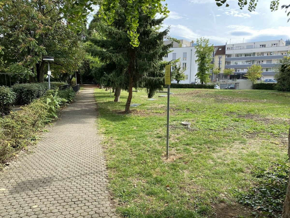Kleiner Park im Innenbereich