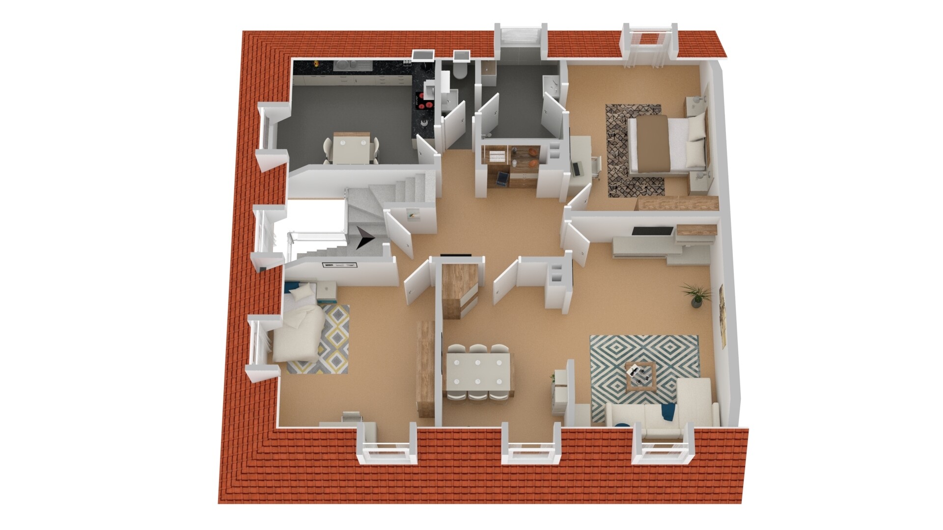 Grundriss Wohnung DG