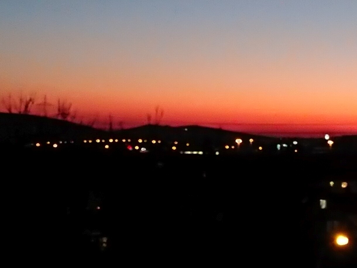 Abendstimmung auf dem Balkon