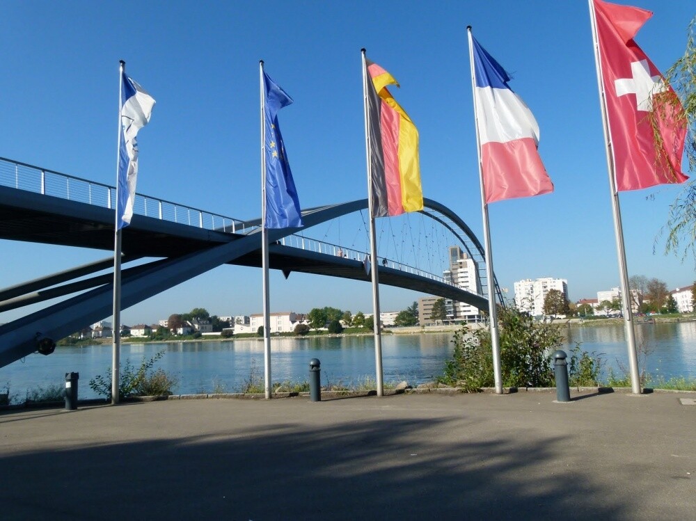 Passerelle Trois Pays zu Fuß
