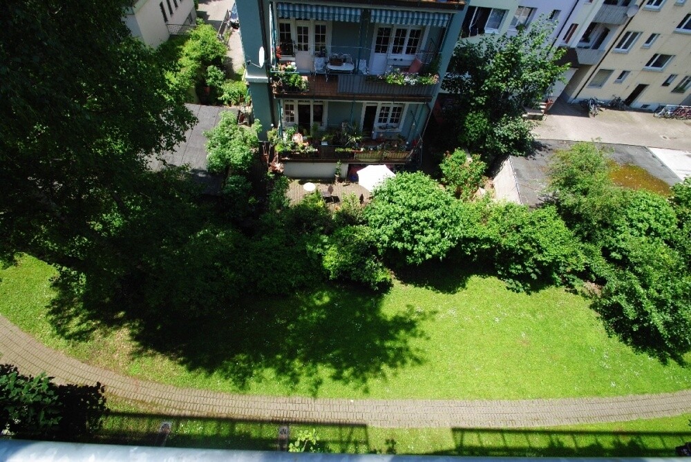 Blick vom Balkon
