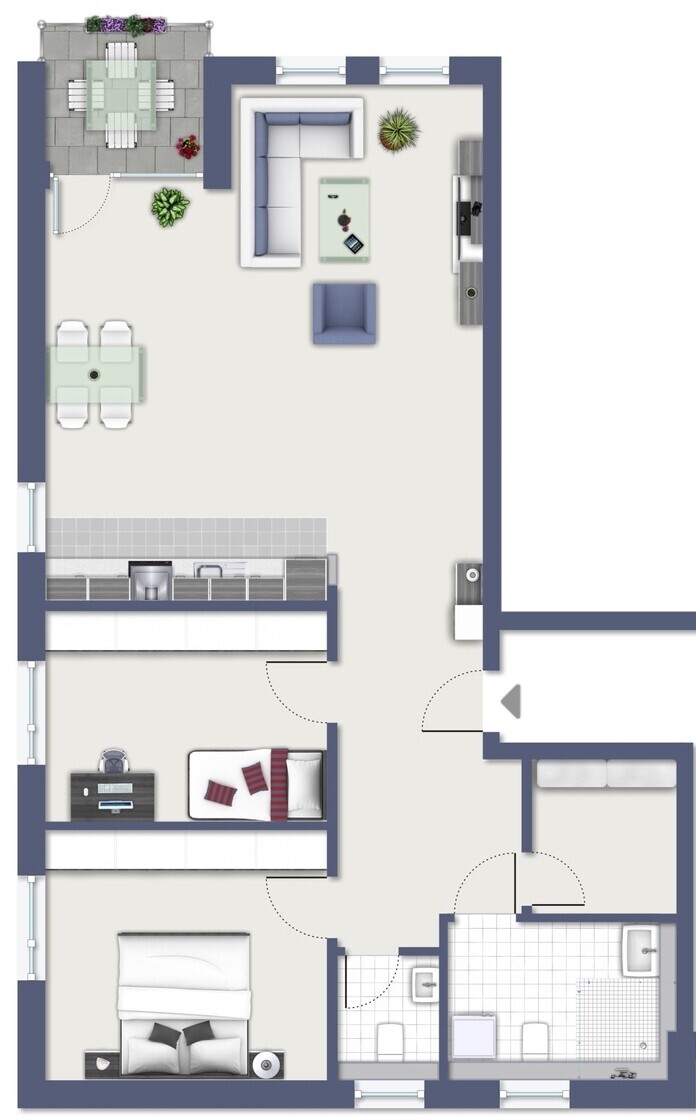 Grundriss Whg. 4