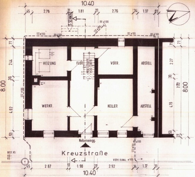 Grundriss Keller