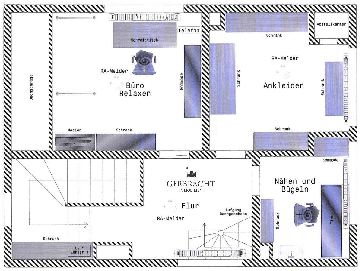 Grundriss Haupthaus 1.OG
