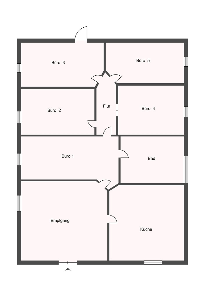 Grundriss Büro/Praxis