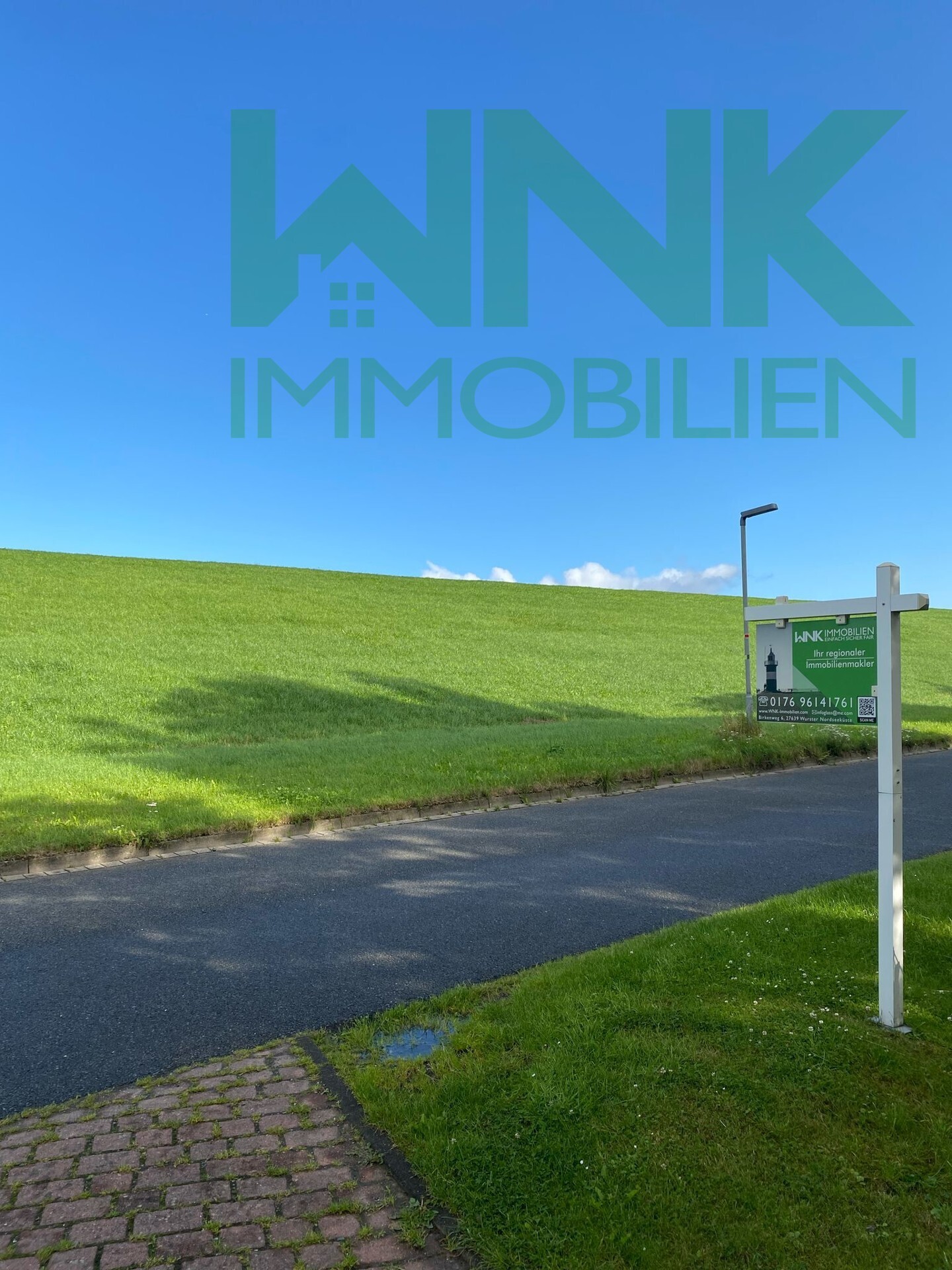 Deich direkt vor der Tür