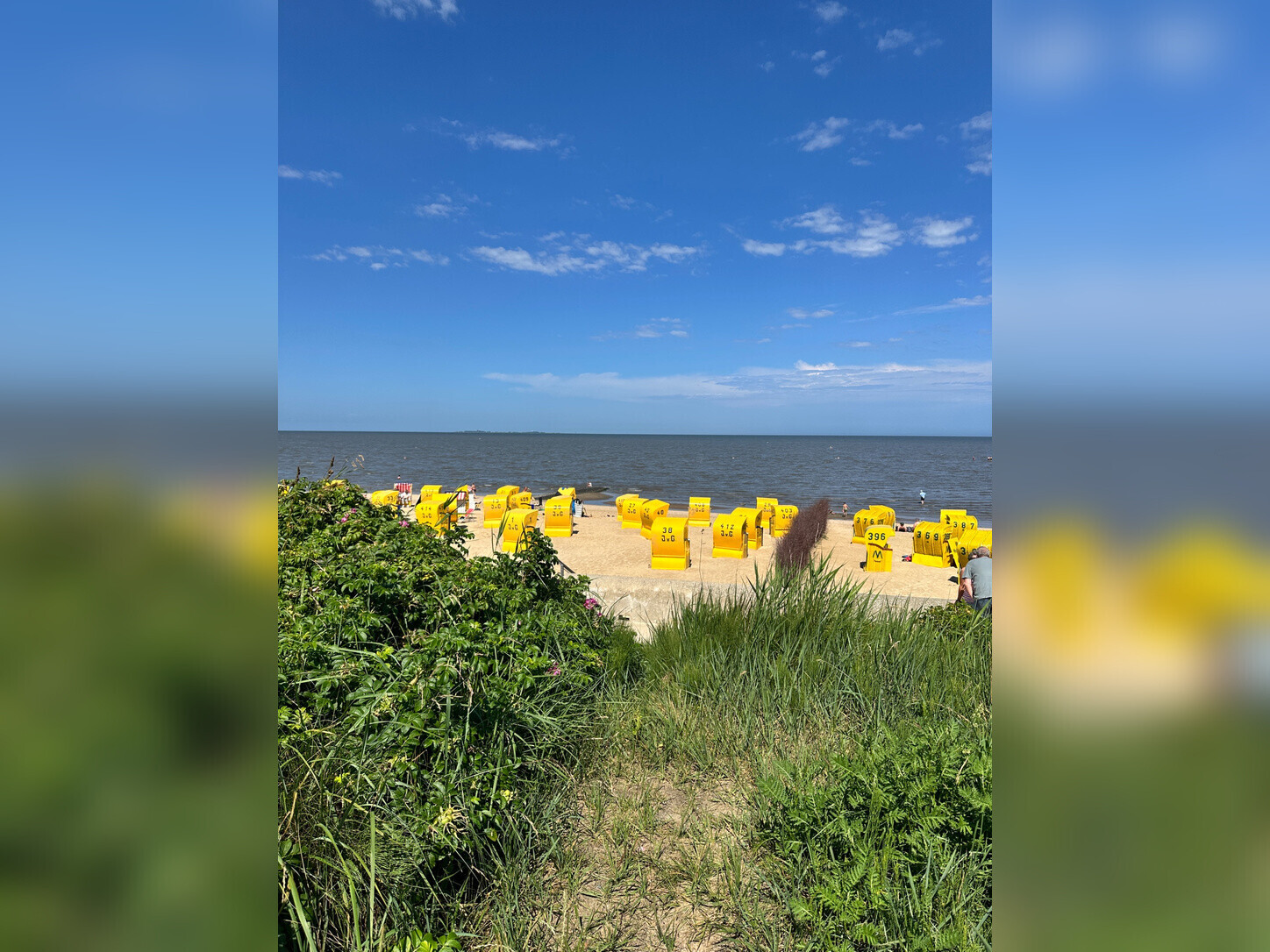 Duhner Strand bequem zu Fuß erreichbar