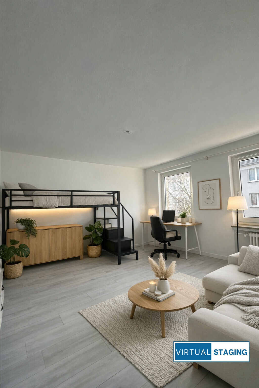 Wohnzimmer - Staging