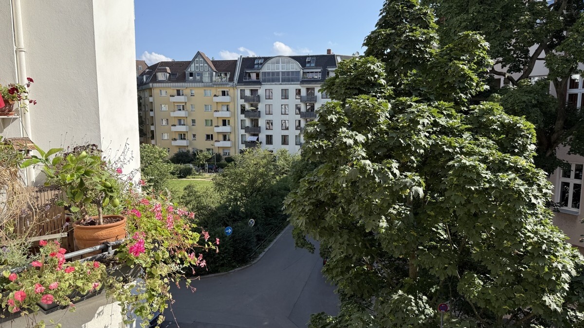 Blick vom Wohnzimmer