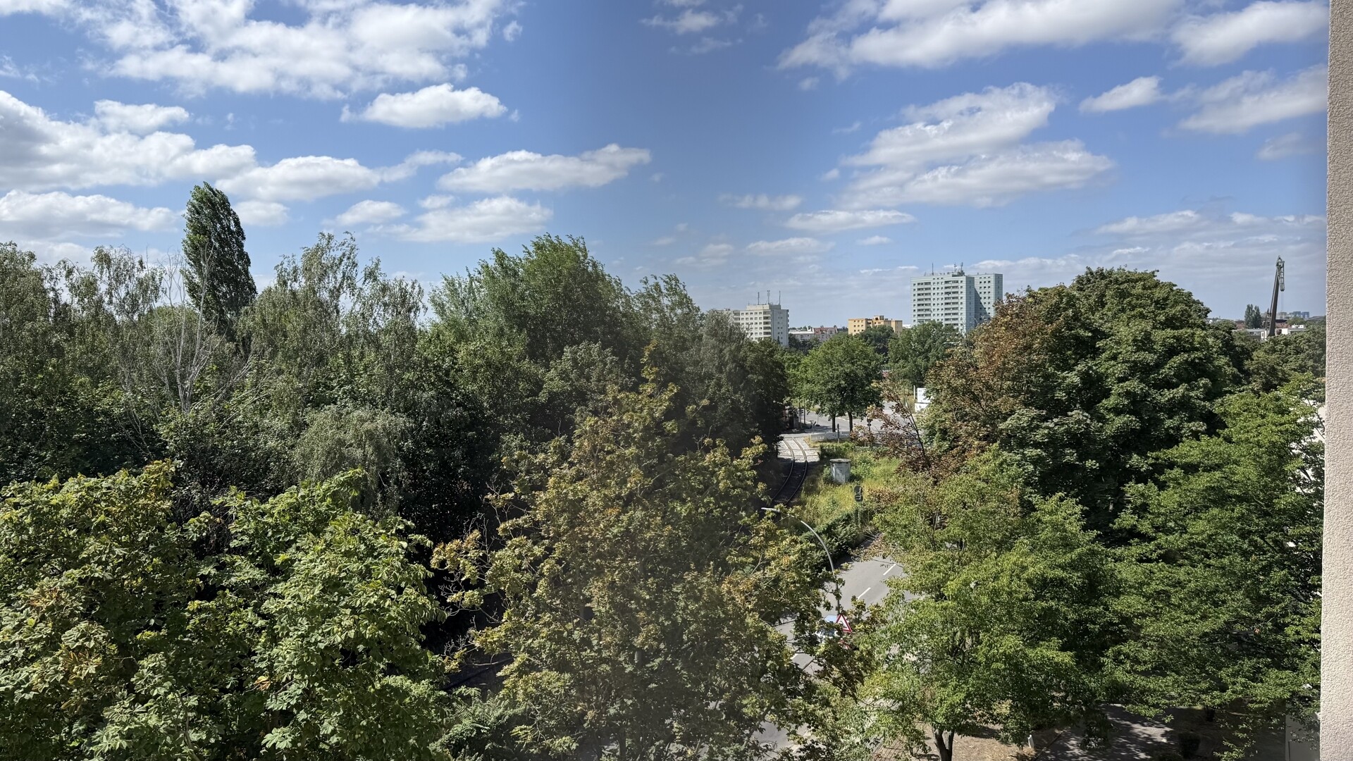 Blick vom Balkon