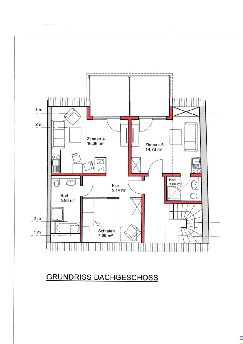 Grundriss DG projektiert