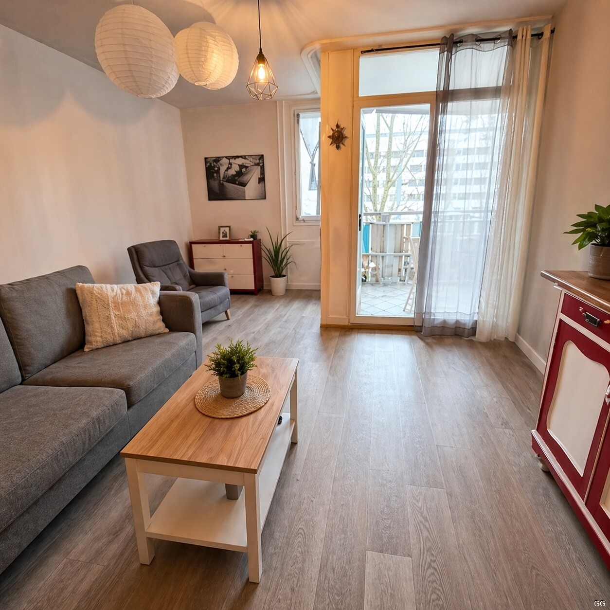Wohnzimmer könnte so aussehen - KI generiert