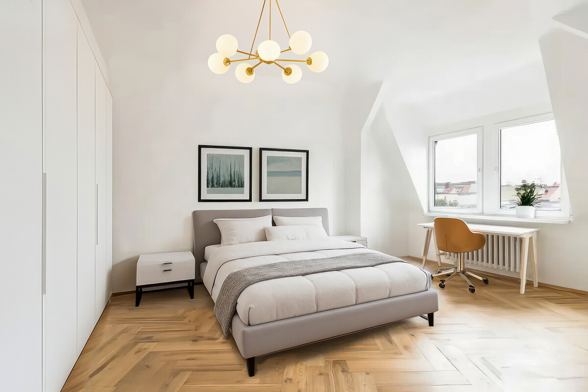 Virtuelle Darstellung Schlafzimmer