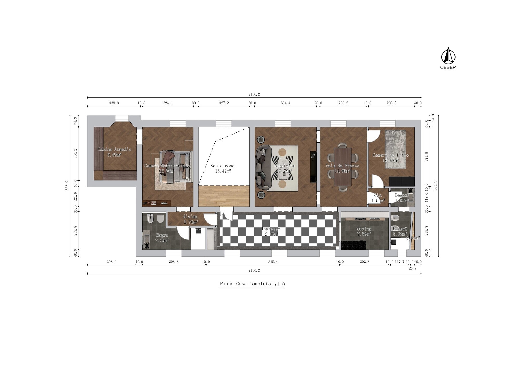 Planimetria rendering