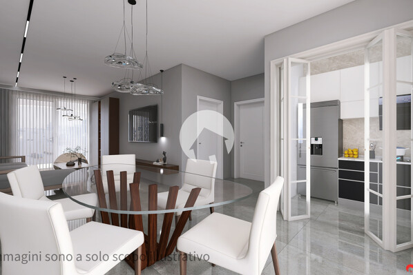 zona living soggiorno cucina