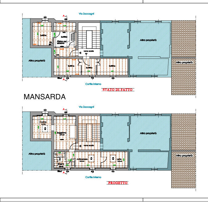 disegno mansarda