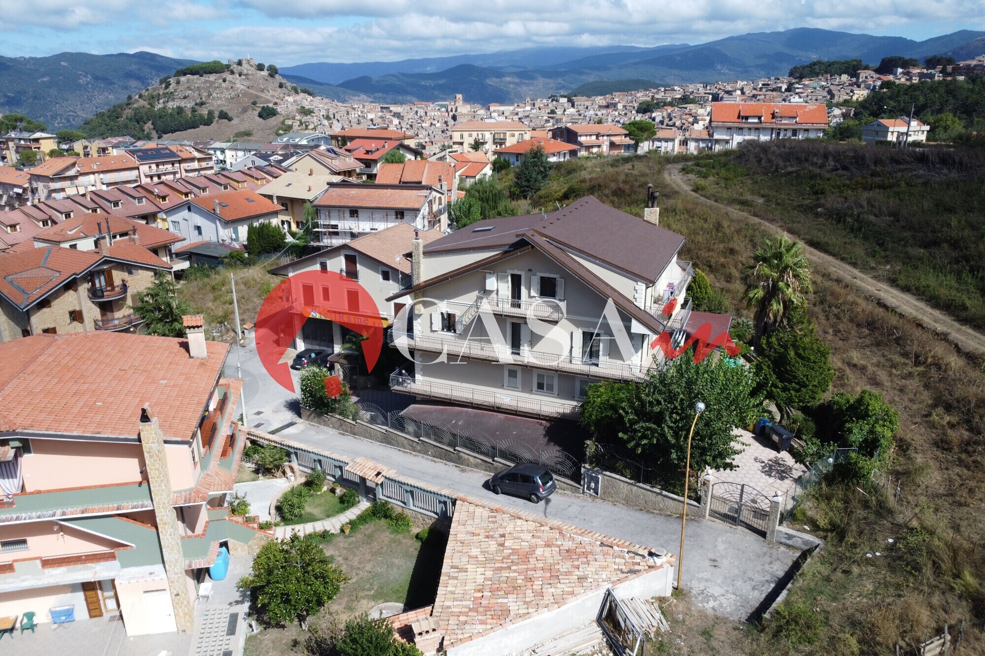 Prospetto laterale dell'intero palazzo