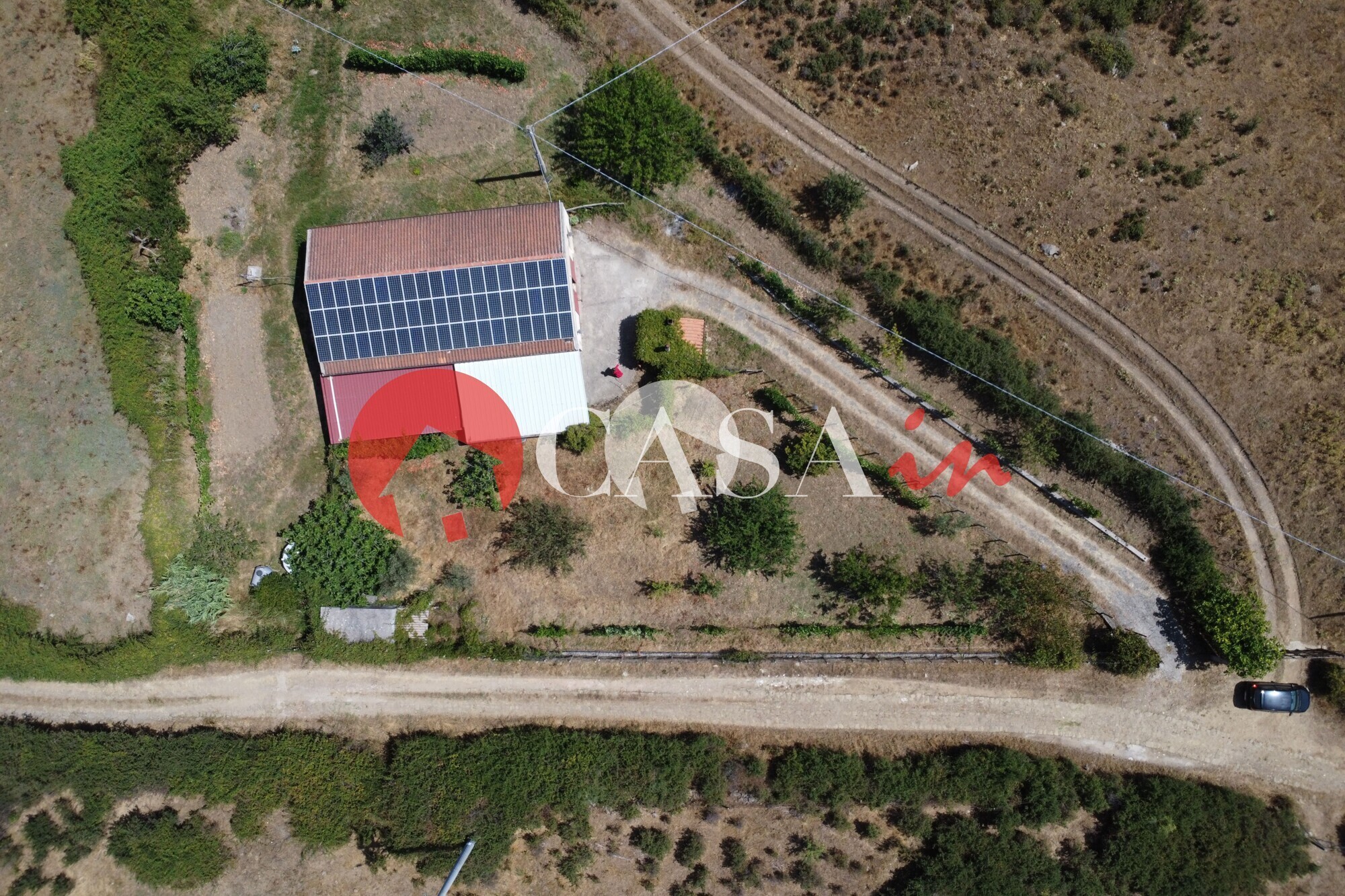 Foto aerea della villa