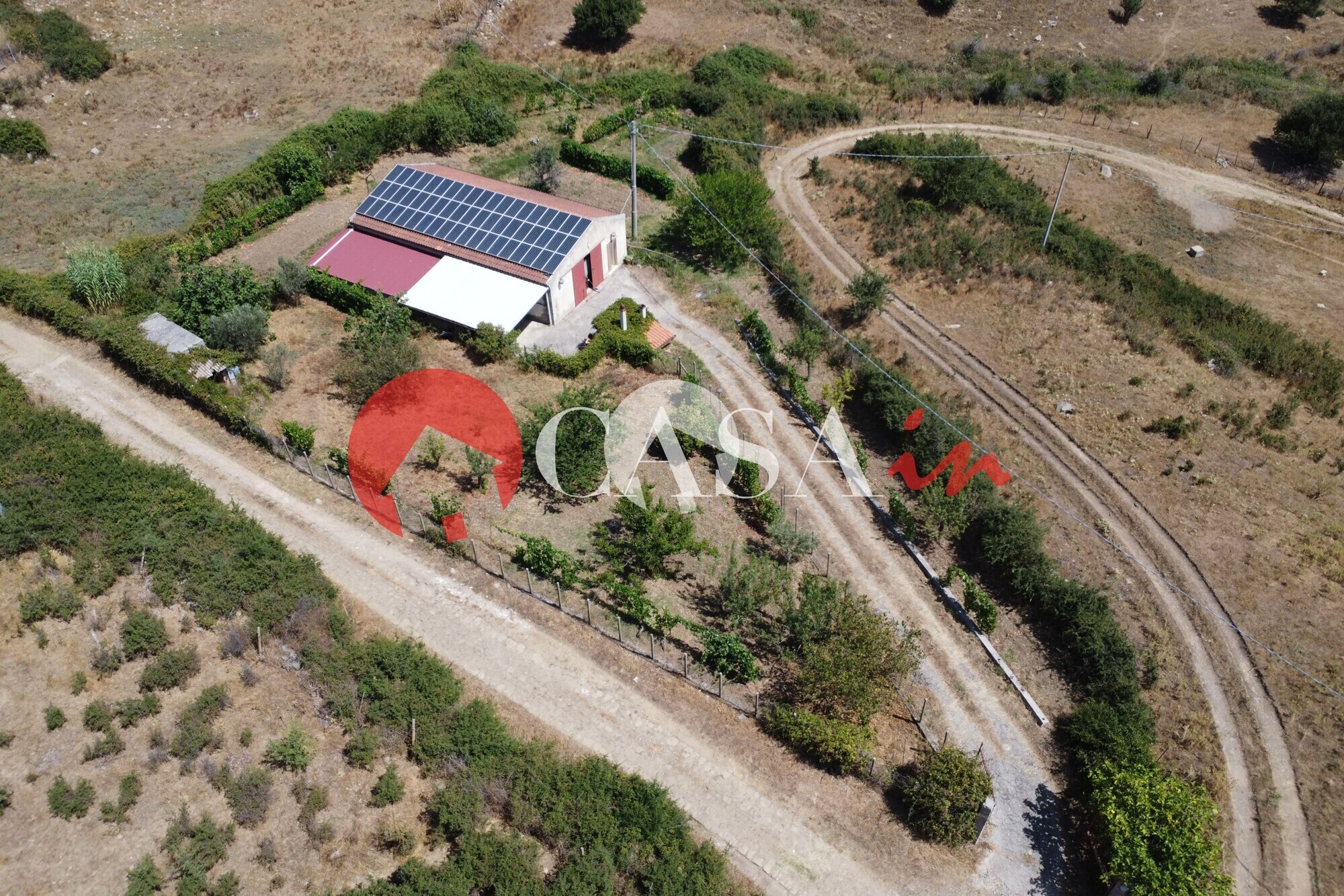 Foto aerea della villa