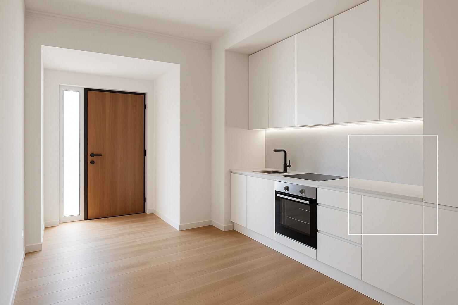 Rendering cucina soggiorno