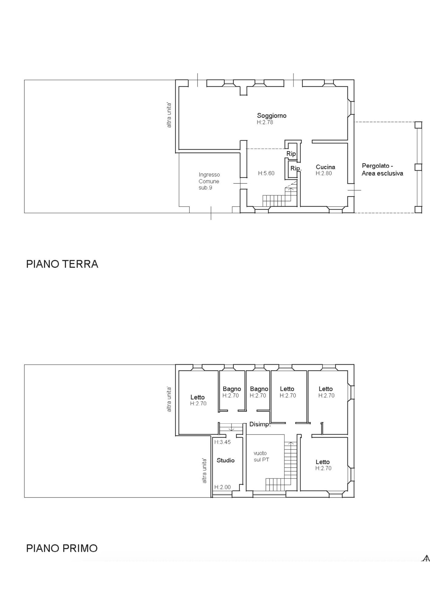 Planimetrie Casa