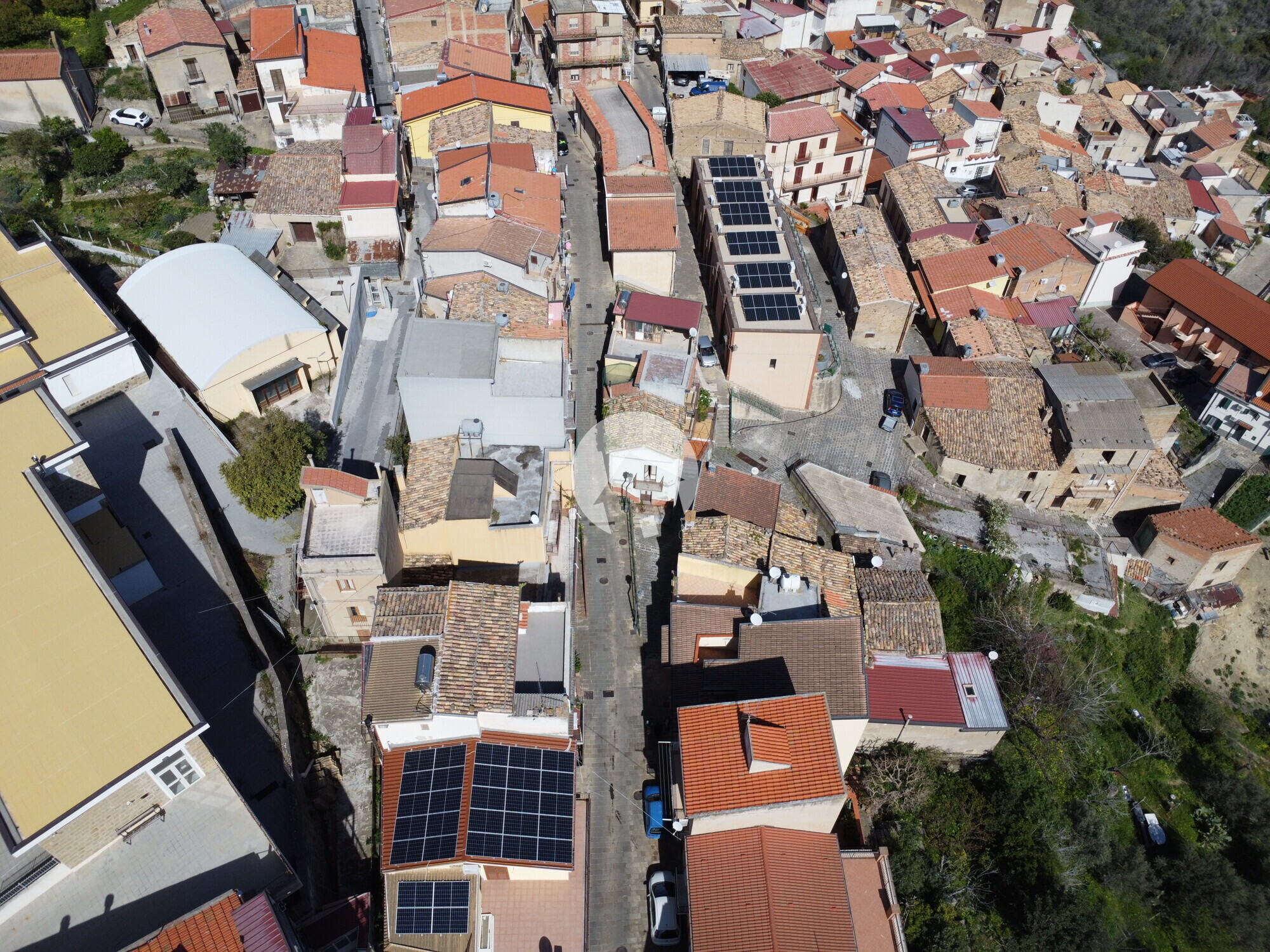 Immagine aerea del borgo 