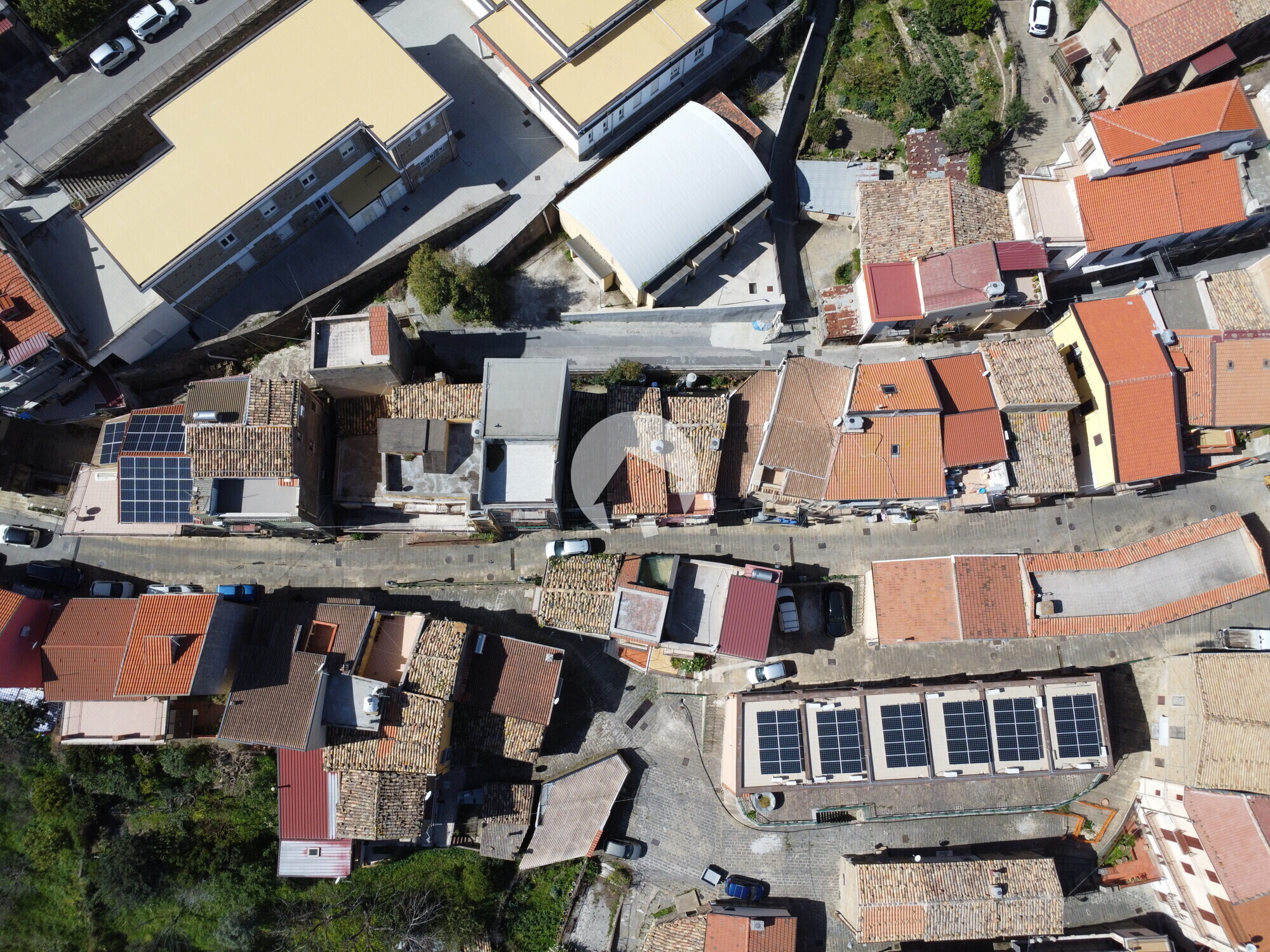 Immagine aerea del borgo 