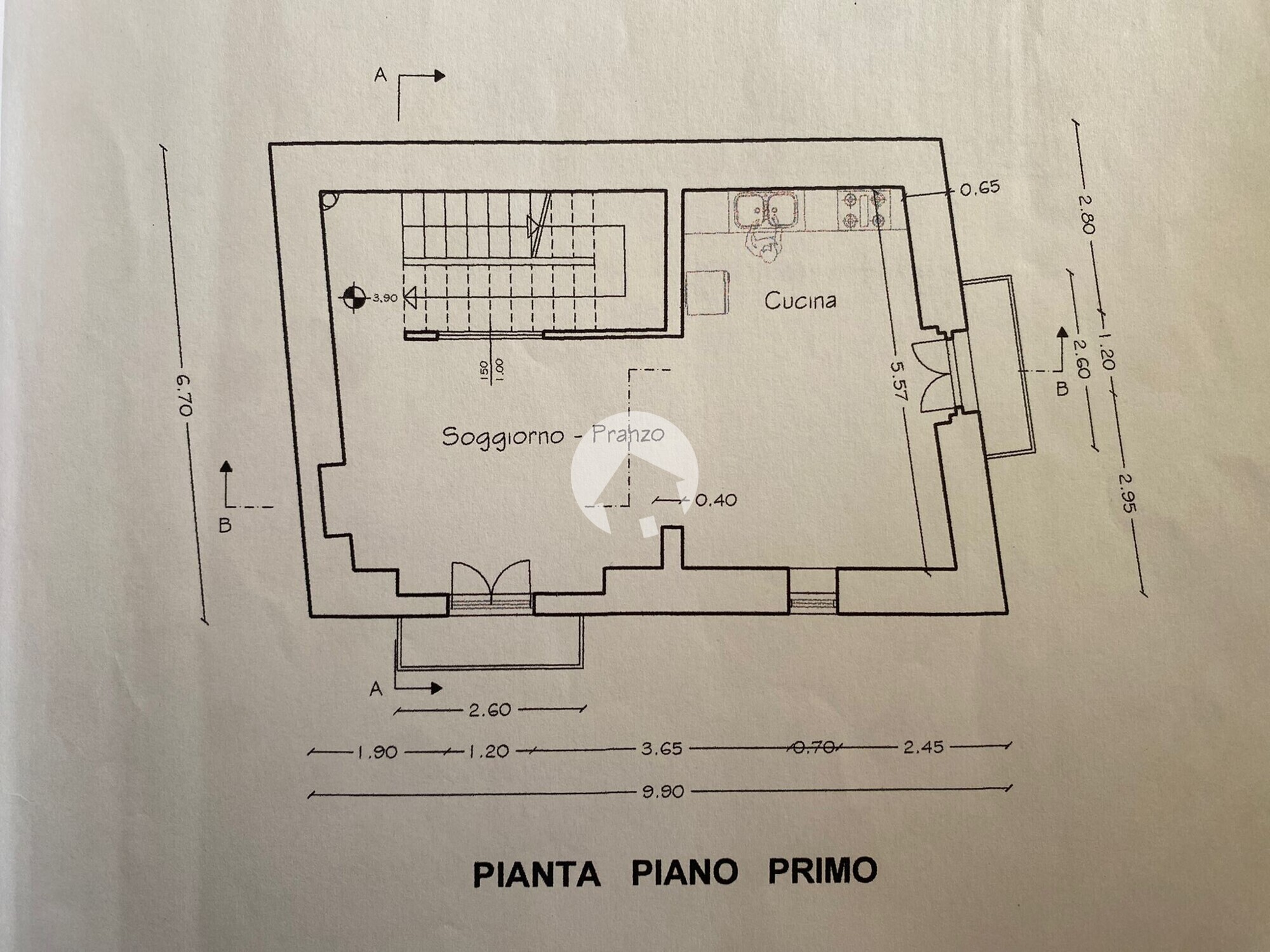 Planimetria piano primo