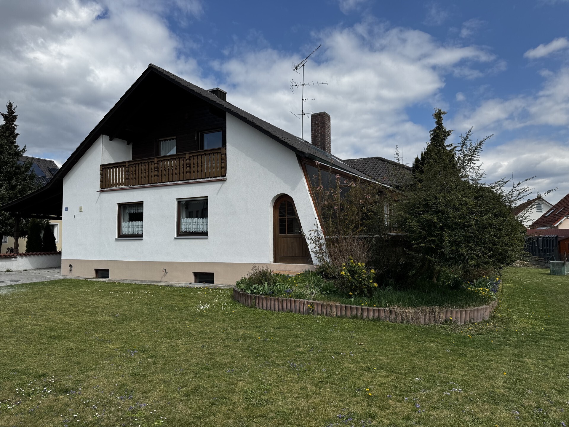 Blick aus Garten