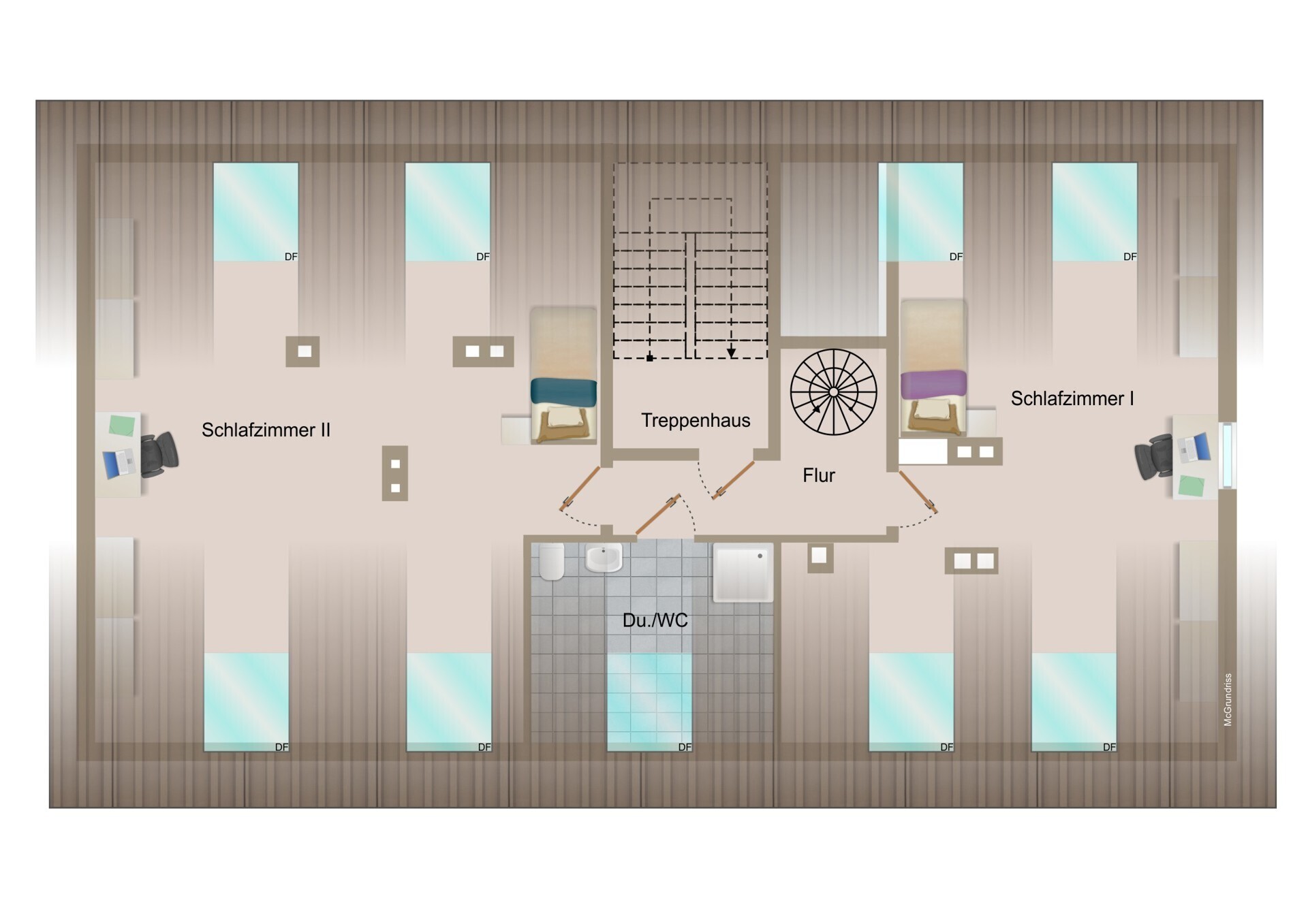 Plan Dachgeschossausbau