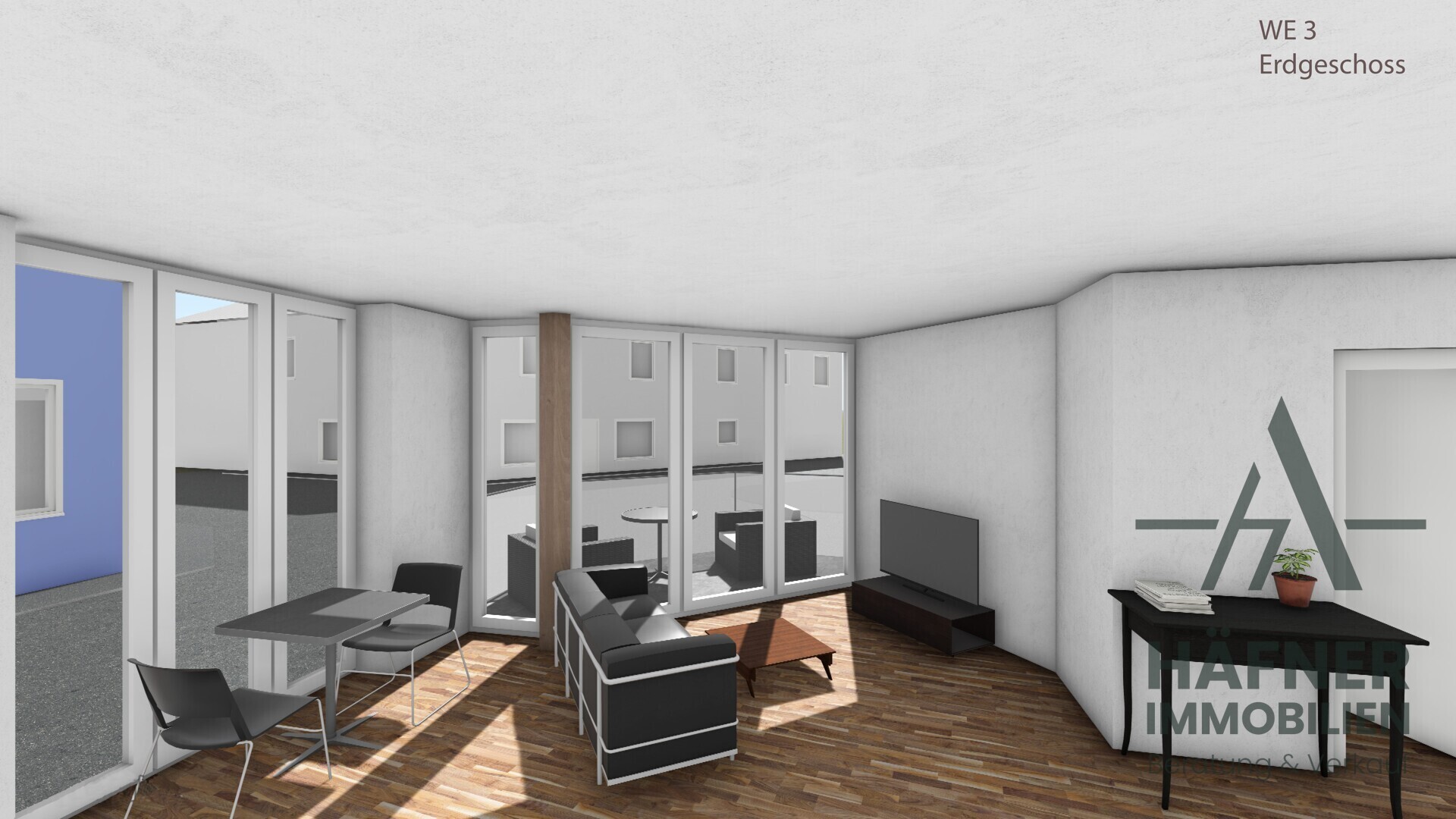 Visualisierung_Wohn- Essbereich