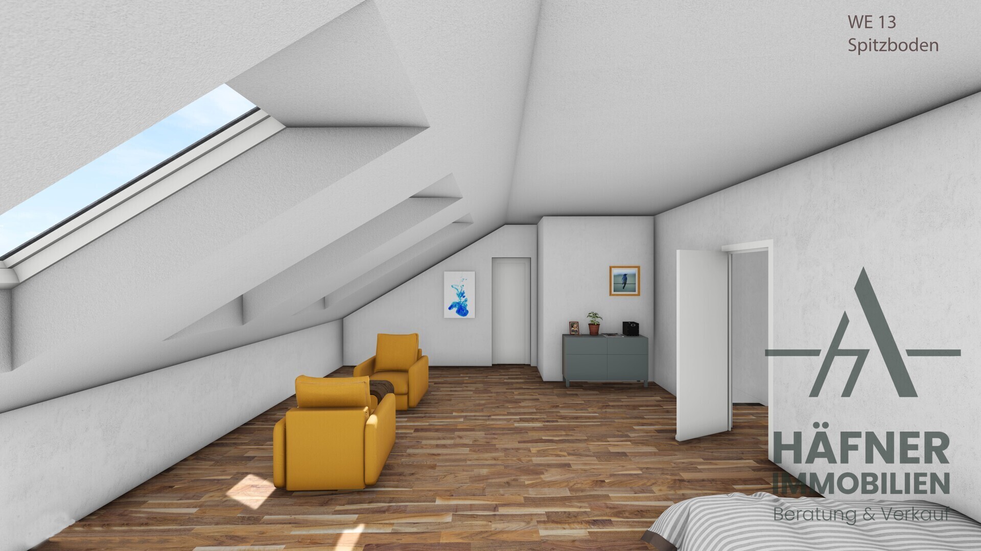 Visualisierung Schlafzimmer oben