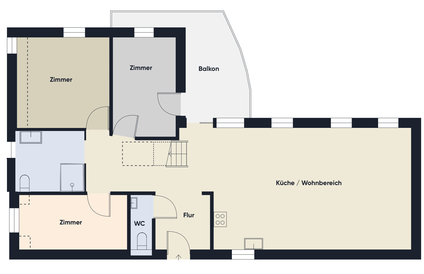 Grundrissplan ohne Maßstab DG