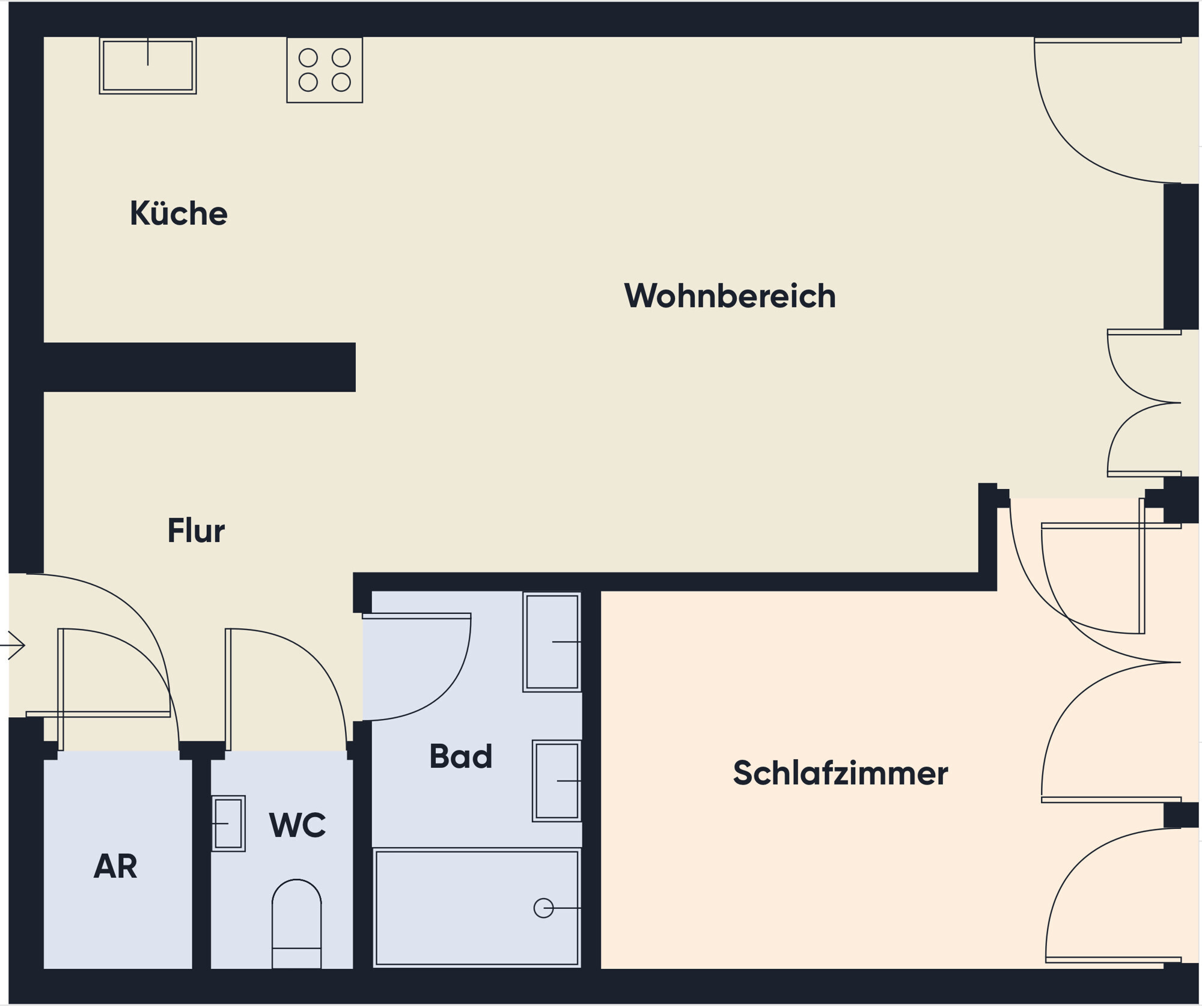 Grundrissplan ohne Maßstab