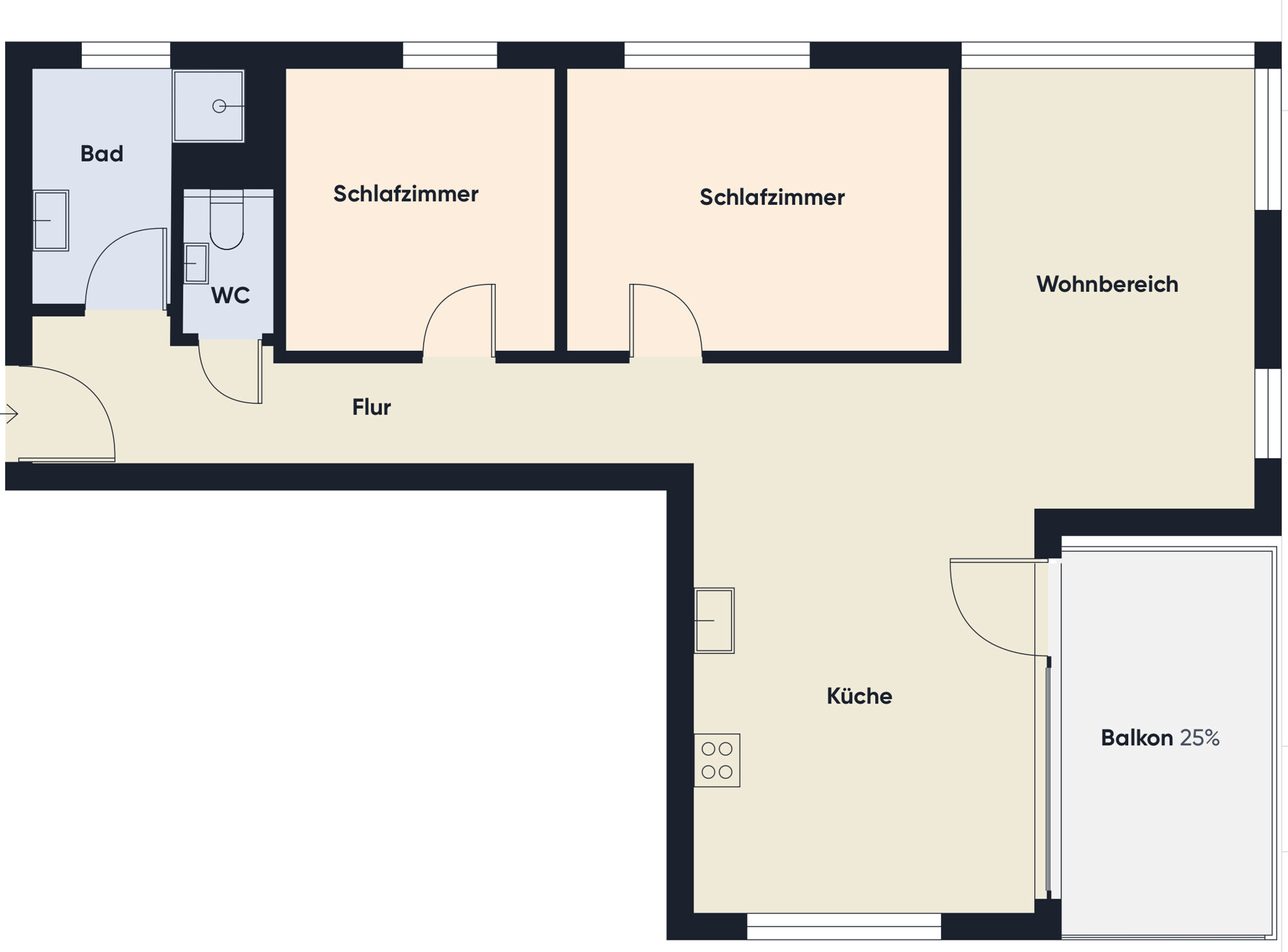 Grundrissplan ohne Maßstab
