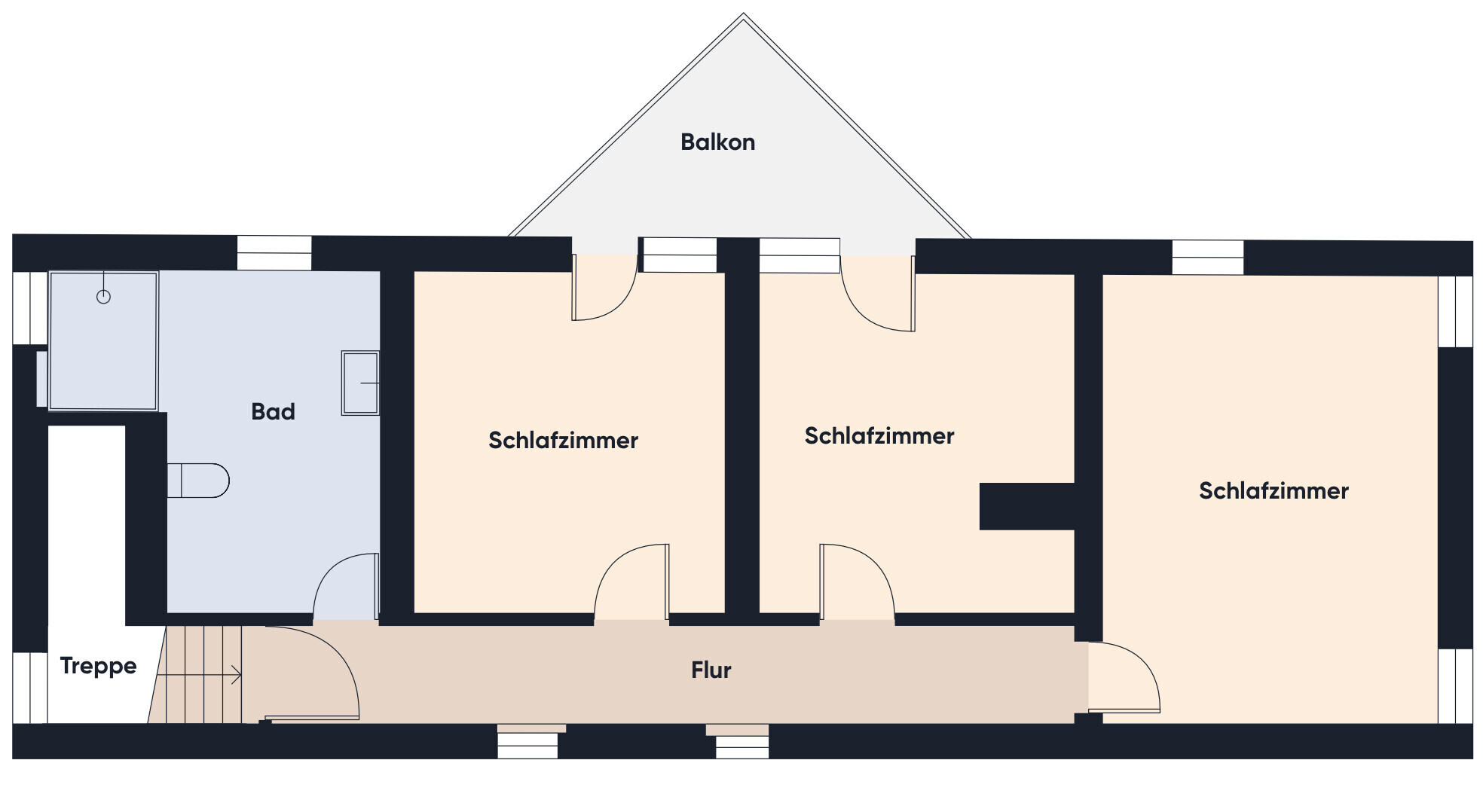 Grundrissplan ohne Maßstab OG