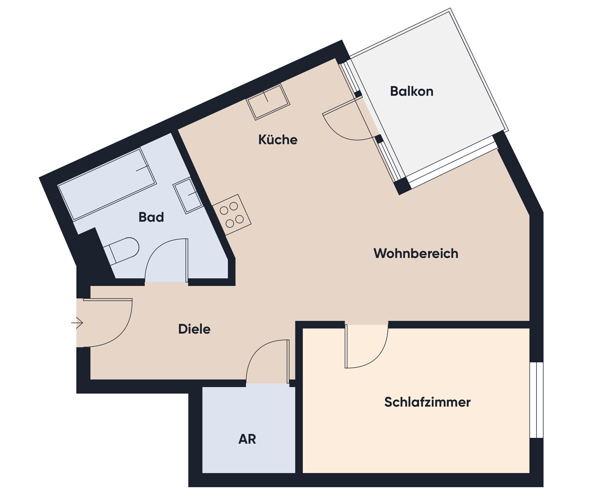 Grundrissplan ohne Maßstab