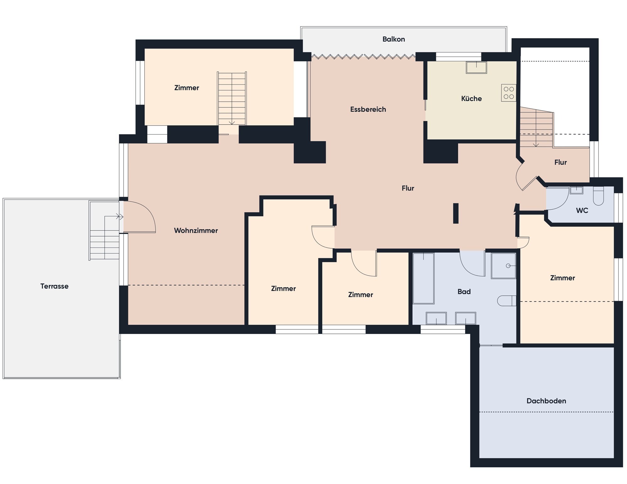 Grundrissplan ohne Maßstab OG