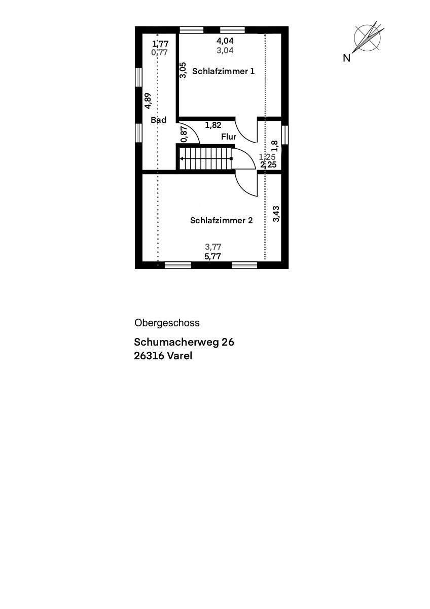 Grundriss Obergeschoss