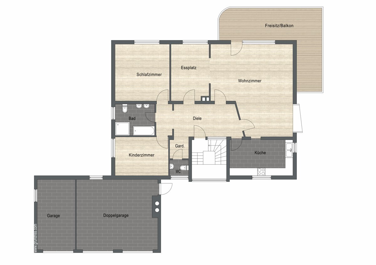 Erd- und Obergeschoss 