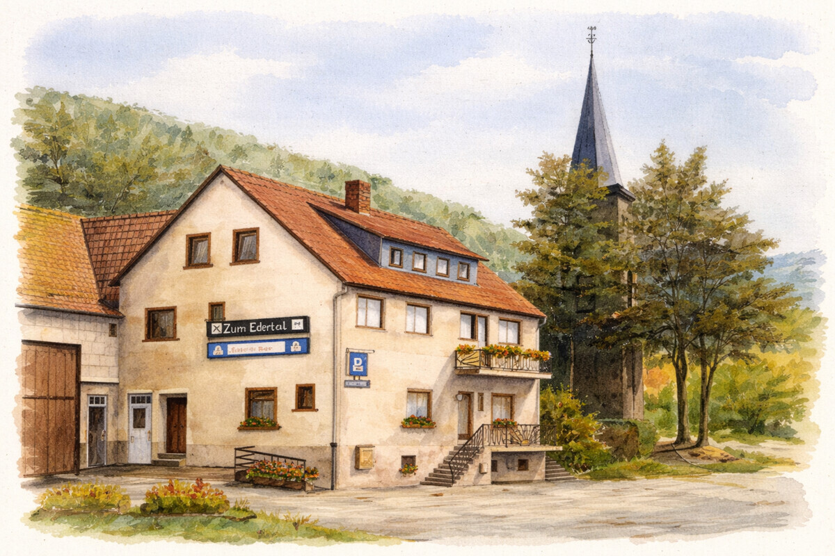 Bild aus dem Inventar von der ursprünglichen Gaststätte (aufbereitet)