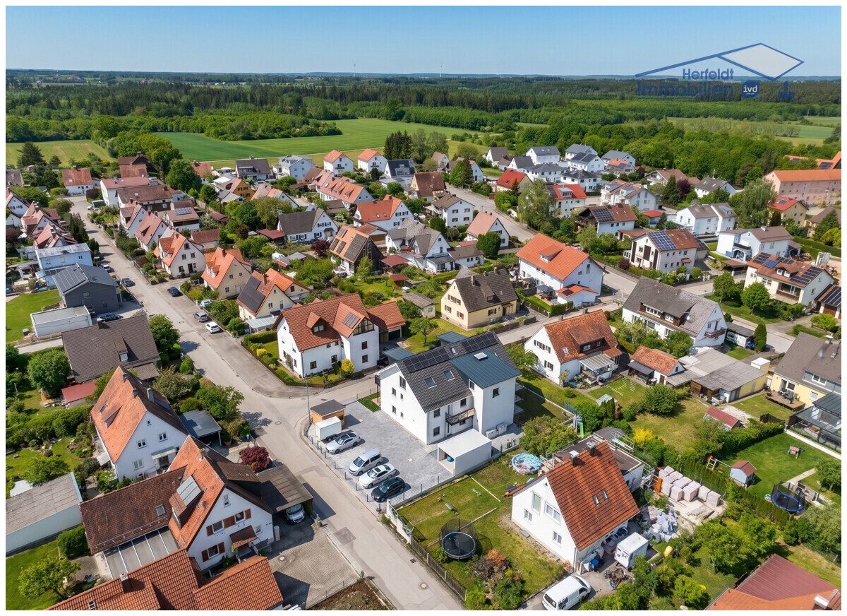 Nah am Ortsrand und zum Bahnhof