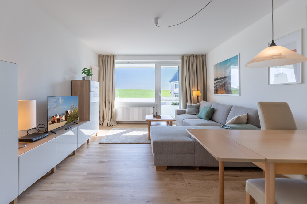 Wohnbereich mit Deichblick