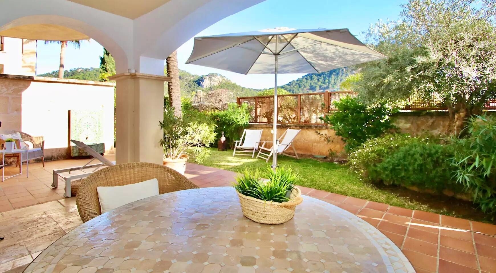 Piso con jardín en la residencia de lujo Gran Folies