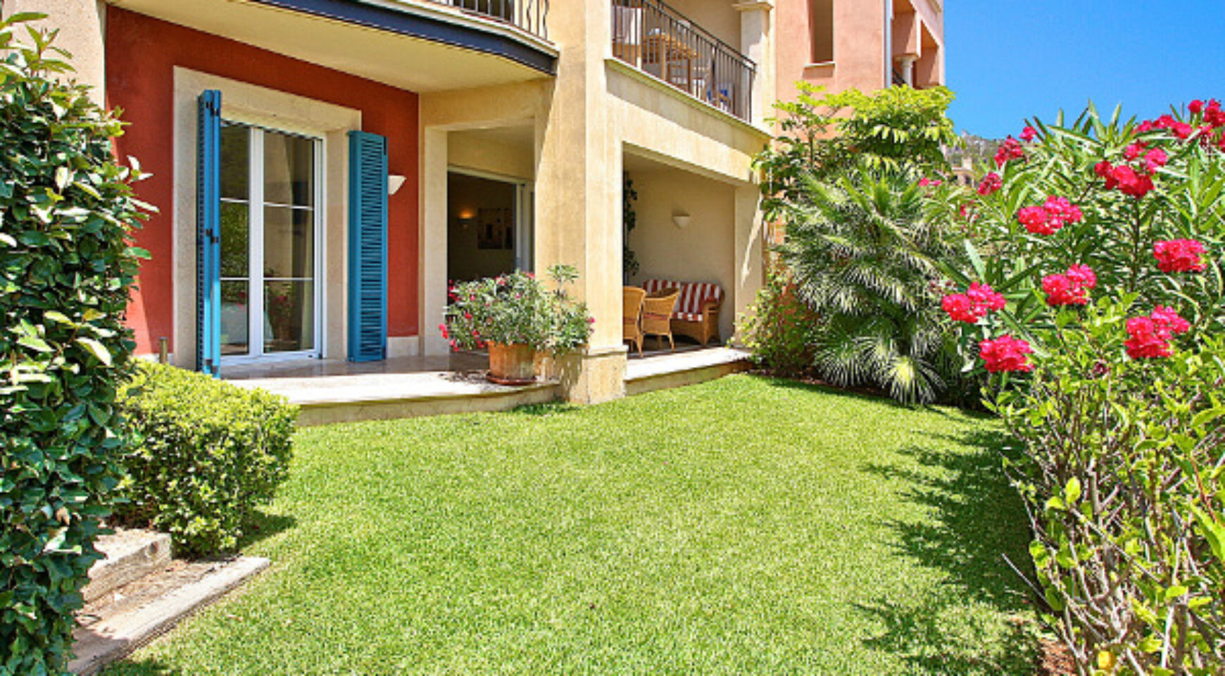 RENTED: Garden-Apartment in luxury residence Gran Folies